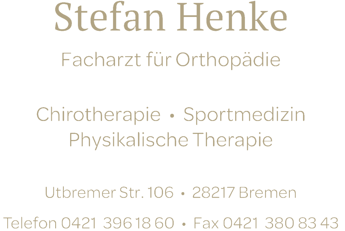 Stefan Henke und Detlef Frobese – Fachärzte für Orthopädie